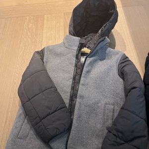 Herno boys jacket size 10! fits an 8-10 wool and downfilled with hood